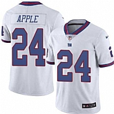 Nike Men & Women & Youth Giants 24 Eli Apple White Color Rush Limited Jersey,baseball caps,new era cap wholesale,wholesale hats
